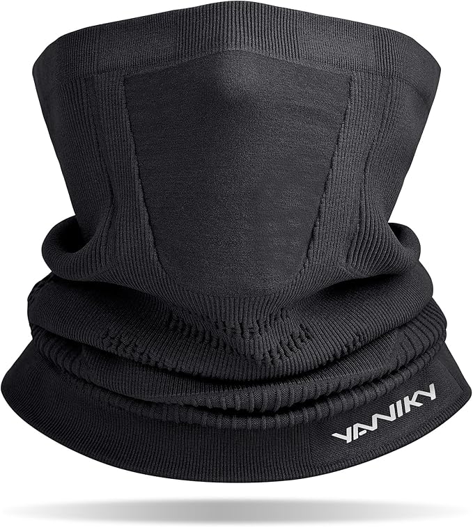 Winter Neck Warmer Gaiter Ski Face Mask, Breathable Fleece Balaclava Windproof Cold Weather Scarf