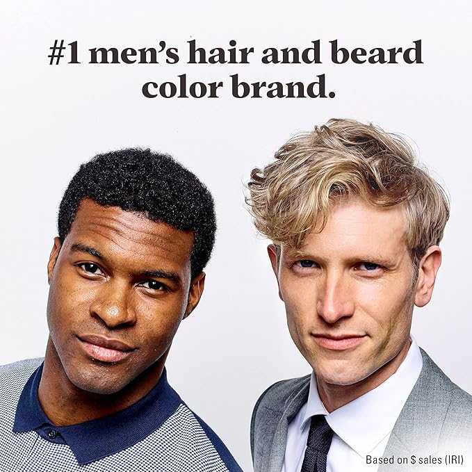 Just For Men Shampoo-In Color (Formerly Original Formula), Mens Hair Color with Keratin and Vitamin E for Stronger Hair - Dark Blond/Lightest Brown, H-15, Pack of 2