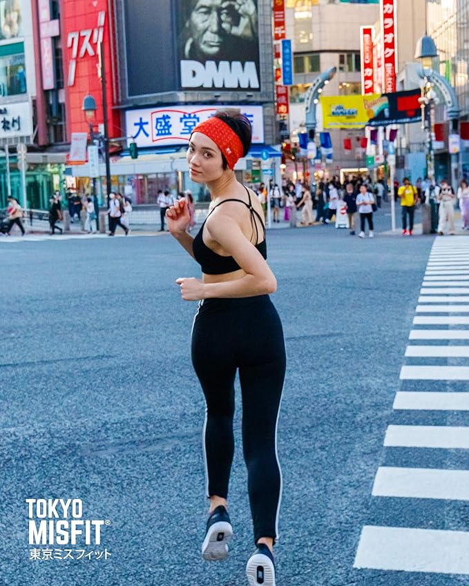 Tokyo Misfit - Japanese Headbands for Men & Women, Sweat Band, Workout, Yoga, Fashion, Running, Sports, Basketball, Bandana