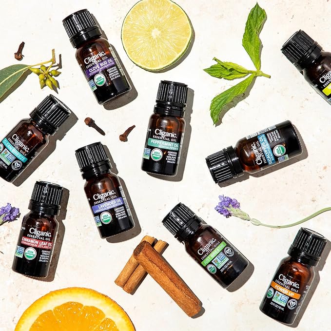 Cliganic Organic Lemon Tea Tree Essential Oil, 100% Pure Natural for Aromatherapy | Non-GMO Verified