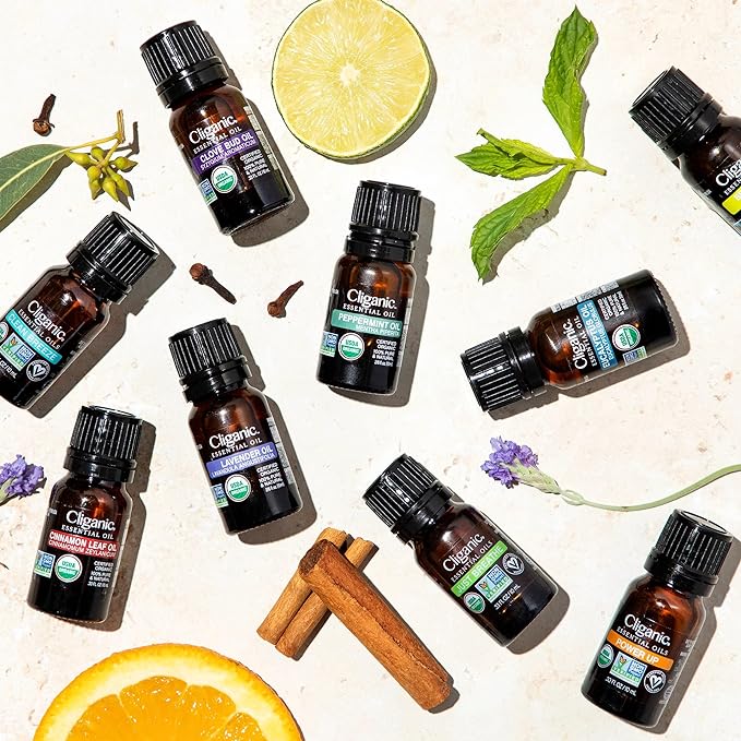 Cliganic Organic Sweet Orange Essential Oil, 1oz - 100% Pure Natural for Aromatherapy Diffuser | Non-GMO Verified (Packaging May Vary)