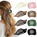 8 PCS Flat Hair Clips for Women French Matte Flat Claw Clips for Thick & Thin Hair No-Slip Hair Barrettes, Strong Hold Styling Accessories