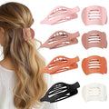 8 PCS Flat Hair Clips for Women French Matte Flat Claw Clips for Thick & Thin Hair No-Slip Hair Barrettes, Strong Hold Styling Accessories