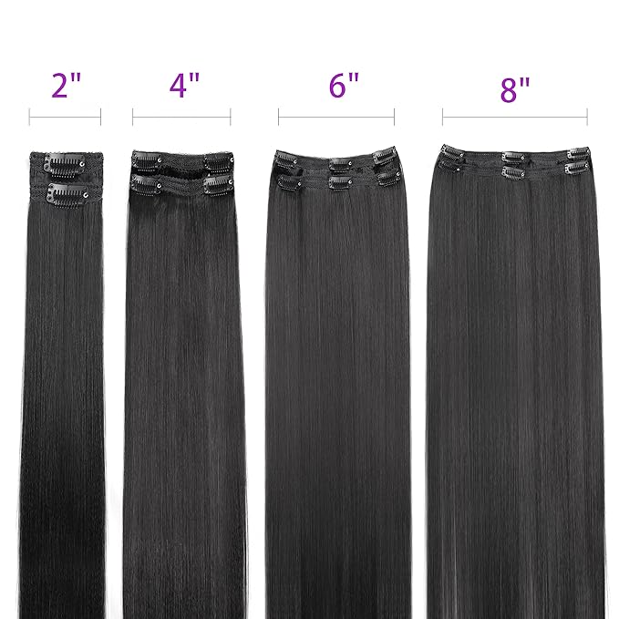 Affordable 14 Inch Yaki Straight Clip ins Human Hair Brazilian Yaki Straight Clip in Hair Extensions Unprocessed Virgin Hair clip on Hair Extensions 8Pcs Per Set 120G