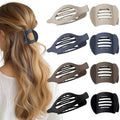 8 PCS Flat Hair Clips for Women French Matte Flat Claw Clips for Thick & Thin Hair No-Slip Hair Barrettes, Strong Hold Styling Accessories