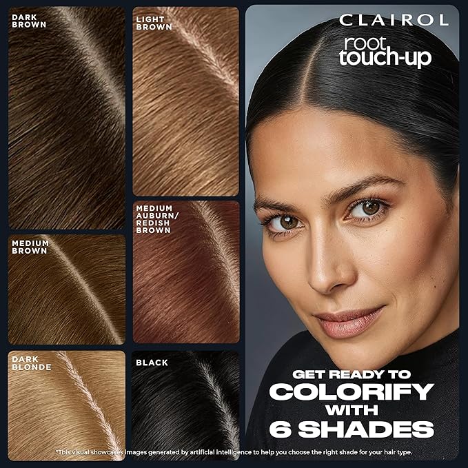 Clairol Root Touch-Up Semi-Permanent Hair Color Blending Gel, 5R Auburn Red, Pack of 1