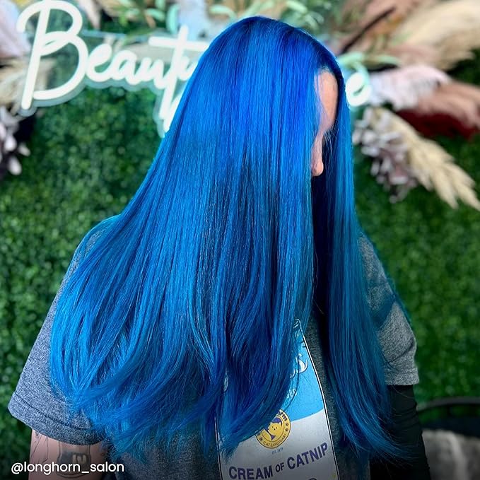 Arctic Fox Semi-Permanent Hair Dye, Vegan & Cruelty-Free, Vibrant Blue Color, Ammonia-Free, Peroxide-Free, Conditioning Formula, Poseidon, 4 Fl Oz (Pack of 2)