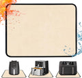 Heat Resistant Mat for Air Fryer, 16 x 20in Heat Resistant Mat for Countertop, Fireproof Silicone Countertop Protector Hot Pad for Air Fryer, Coffee Maker, Toaster, Oven (Khaki)