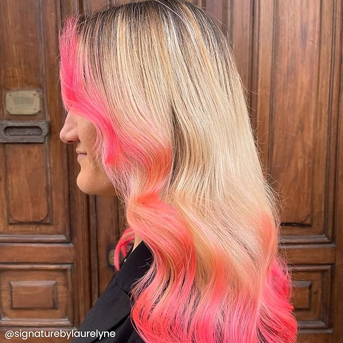 Arctic Fox Semi-Permanent Hair Dye, Vegan & Cruelty-Free, UV Reactive Neon Pink, Electric Paradise, Long Lasting, Conditioning, Ammonia Free, For All Hair Types, 8 Fl Oz (Pack of 2)