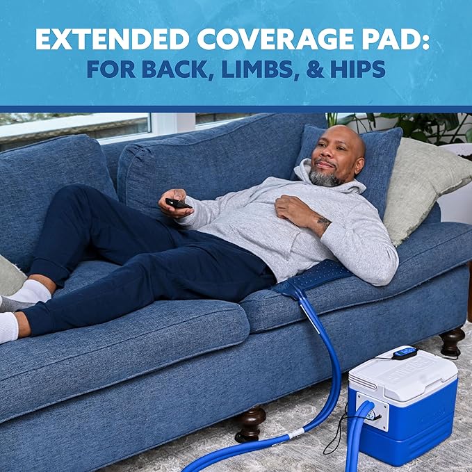 Polar Active Ice® 3.0 Cold Therapy System w/Programmable Timer, Extended Coverage Back, Hip and Limb Compression Pad, 9 Quart Cooler, Quiet Pump, Strong Cryotherapy Pain Relief Treatment