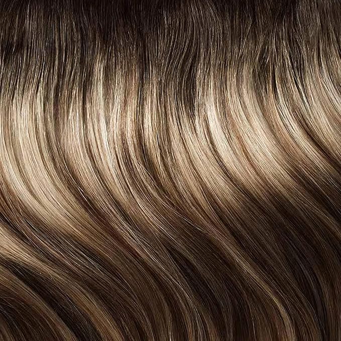 Luxy 100% Remy Human Hair – Halo Clip-In Hair Extensions –Natural Looking Volume & Length - One-Piece - Easy 5-Min Application 180 grams 20" Rooted Light Bronde