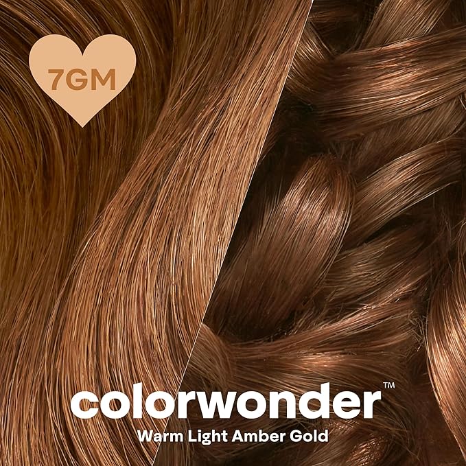 Madison Reed colorwonder Demi-Permanent Hair Color, Effortless At-Home Hair Dye, Ammonia-Free, Cruelty-Free, Amber Glow (Warm Lighter Amber), Pack of 1