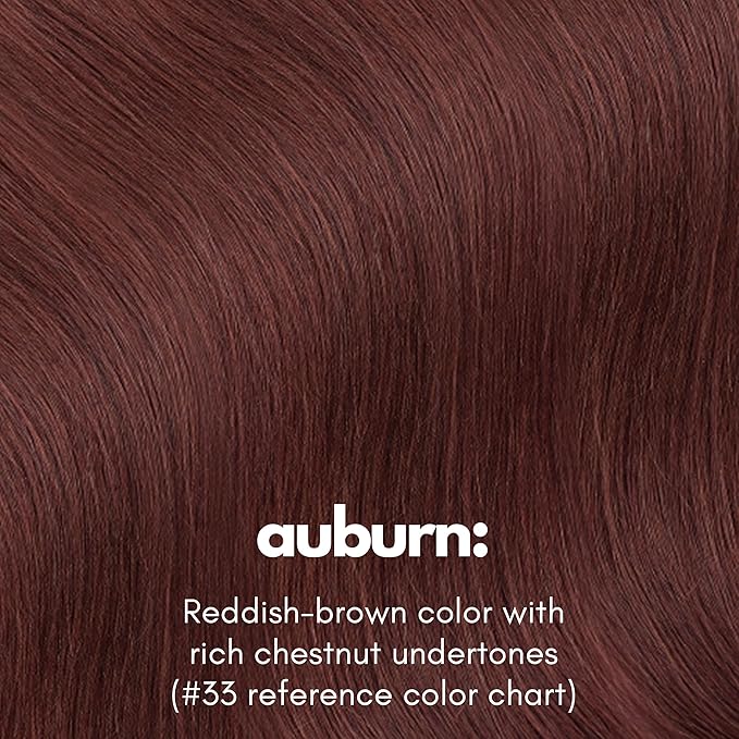 Irresistible Me Real Human Hair Extensions Clip Ins – 100% Human Hair Clip In Extensions for Length & Volume – Invisible Extension – Heat Resistant & Dyeable – Auburn, 14 Inches