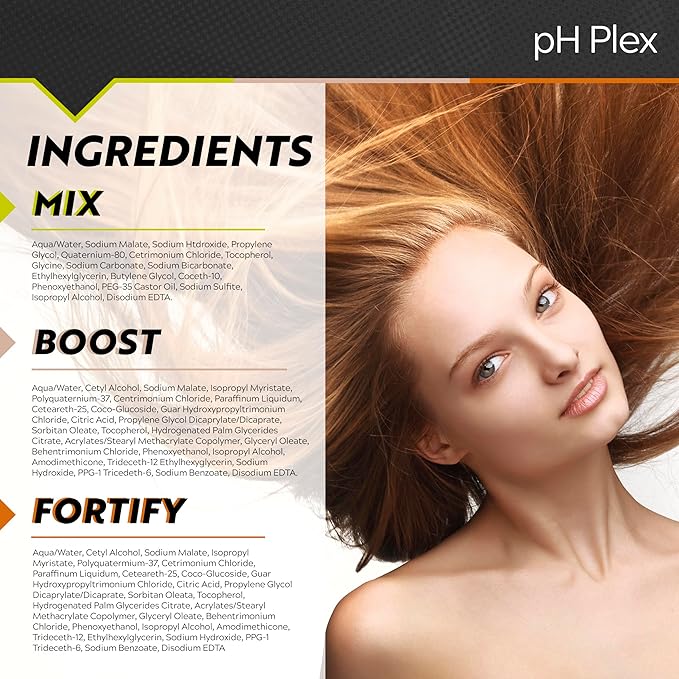 LIW pH Plex Full Service Kit - Protect, Repair & Stabilize Hair Care Treatment for All Hair Types - Use with Home Hair Color & Bleach Products - 1 Month Supply