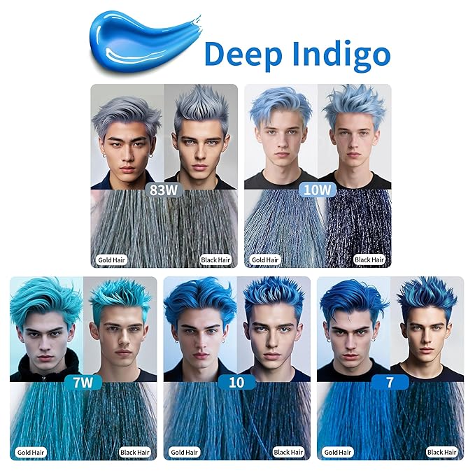 Temporary Hair Color Wax for Men - SUPIYA Washable Hair Wax Color, All-Day Hold Disposable Hair Wax for Party, Cosplay & Daily (Honey Color #7W)