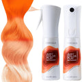 Just Color Hair Dye Spray | Semi-Permanent | 10-Minute Process | Custom Color Options | Clementine Orange | Leave in Conditioner | Ammonia & PPD Free | Lasts 8-12 Washes | Pack of 2