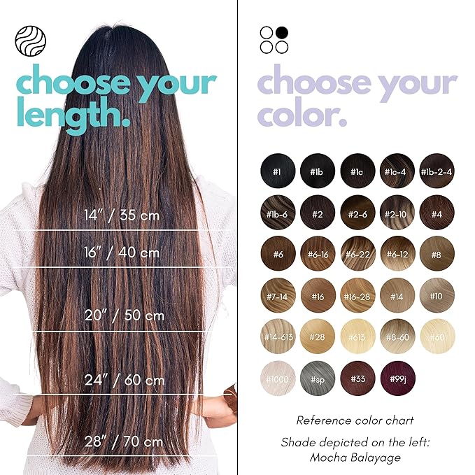 Irresistible Me Real Human Hair Extensions Clip Ins – 100% Human Hair Clip In Extensions for Length & Volume – Invisible Clip-In Extension – Heat Resistant & Dyeable – Natural Black, 24 Inches