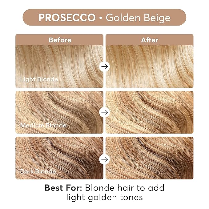 Madison Reed Color Reviving Gloss, Prosecco - Golden Blonde, Semi-Permanent Hair Dye, Enhances Hair Color & Corrects Tone, Adds Brilliant Shine, Keratin & Argan Oil, 4 Fl Oz (118 mL)