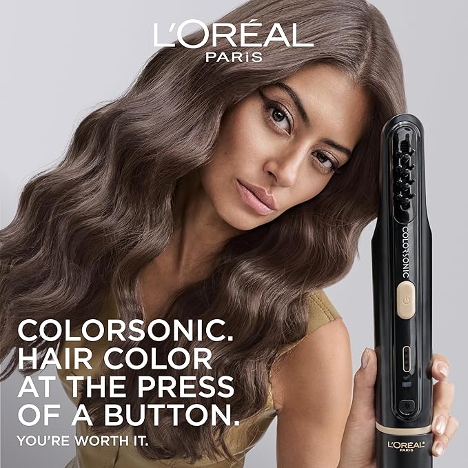 L'Oreal Paris Colorsonic Permanent Hair Dye Cartridge, Vibrant Hair Color for Root Touch Up, Gray Coverage or All Over Color in just 5 Minutes, 8.5 Medium Ash Blonde (Coloring Device Sold Separately)