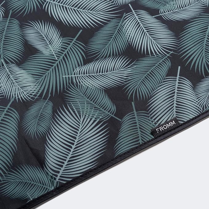 Fromm Professional Client Hair Styling and Hair Cutting Cape, Water and Stain Repellent Teflon Coating for Shampoo Bowl and Wet/Dry Cutting, 44" x 58", Palm Leaves