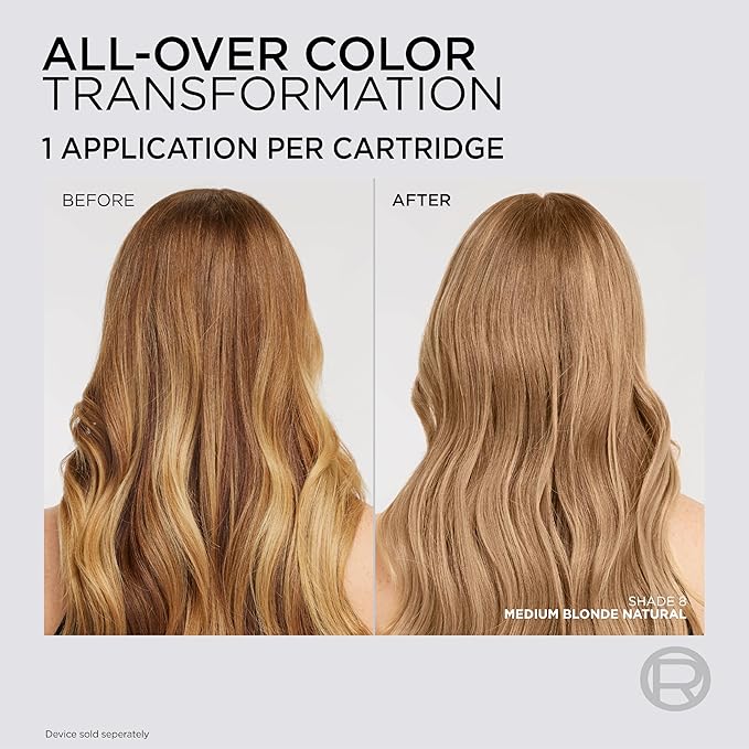 L'Oreal Paris Colorsonic Permanent Hair Dye Cartridge, Vibrant Hair Color for Root Touch Up, Gray Coverage or All Over Color in just 5 Minutes, 8.5 Medium Ash Blonde (Coloring Device Sold Separately)