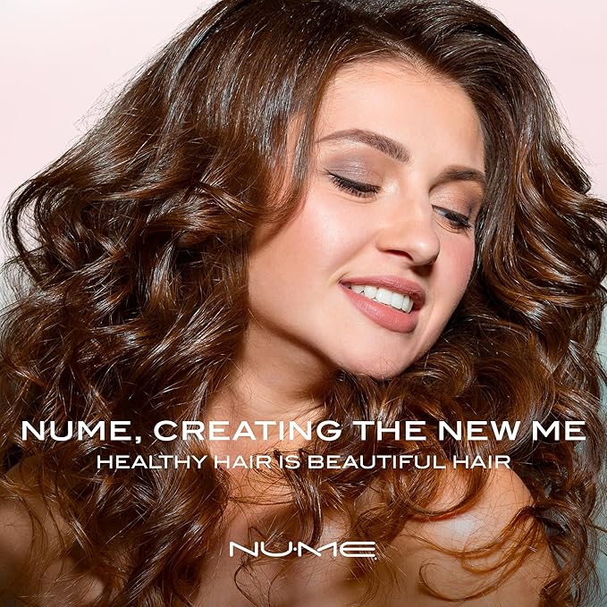 NuMe Classic Ceramic Curling Wand - Tourmaline 1.25 Inch Barrel Hair Curler, Negative Ion Conditioning, Far Infrared Heat - All Hair Types - Black