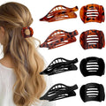 8 PCS Flat Hair Clips for Women French Matte Flat Claw Clips for Thick & Thin Hair No-Slip Hair Barrettes, Strong Hold Styling Accessories