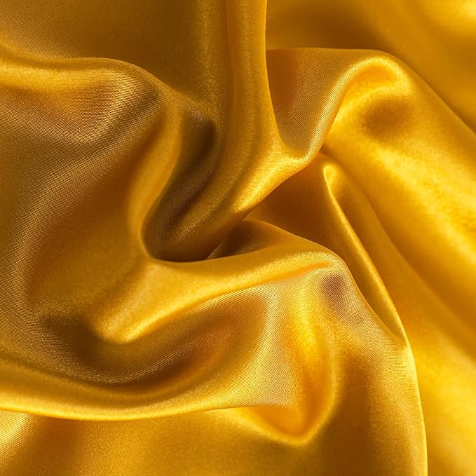 NTBAY Satin Body Pillowcase for Hair and Skin, Luxurious and Silky Pillow case with Envelope Closure, 20x54 Inches, Golden Brown