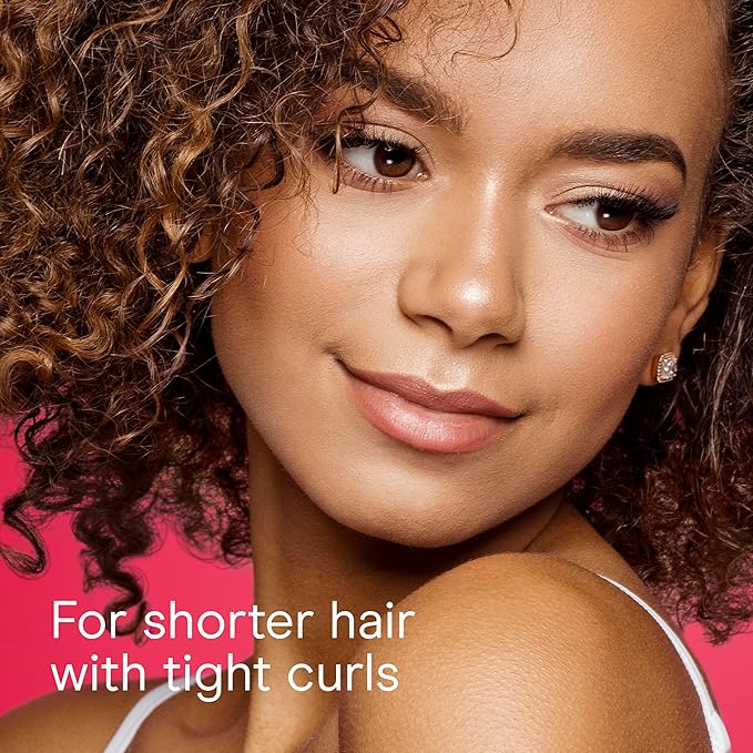 Conair Curl Define Pro Hair Brush for Curly Hair, For Shorter Hair with Tight Curls, Dual Vents with Continuous Grooves, Mixed Bristles for Frizz-Free Detangling, Smoothing, and Curl Definition
