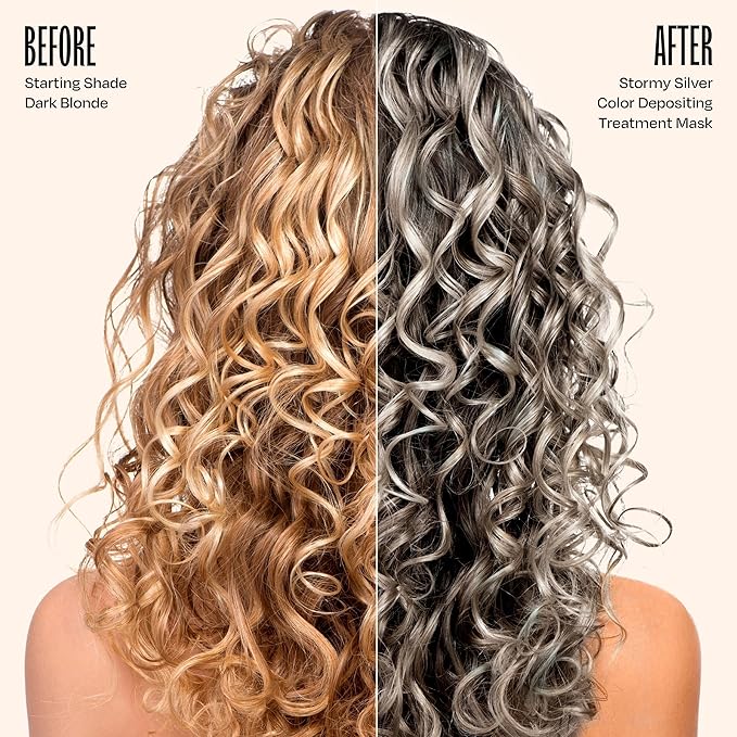 Overtone Daily Color Depositing Conditioner: 4.5oz Temporary Coloring Conditioner w/Shea Butter & Coconut Oil, Refresh Color & Prevent Fading, Vegan & Cruelty-Free, Vibrant Sterling is Stormy Sterling