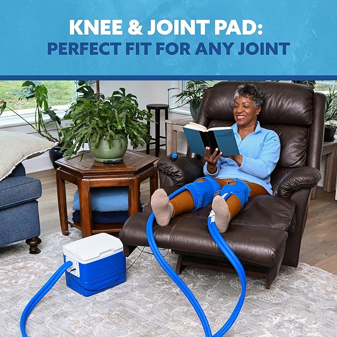 Polar Active Ice 3.0 Cold Therapy Ice Machine System with Programmable Timer, Two Knee and Joint Compression Pads, Lightweight 9 Quart Cooler, Quiet Pump, Strong Cryotherapy Pain Relief Treatment
