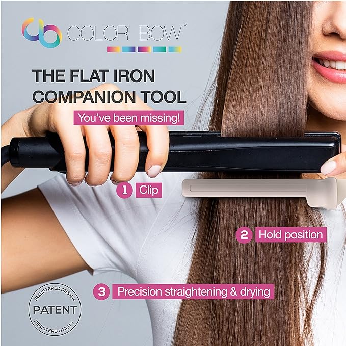 ColorBow Teasing Clip Comb (5 Pack) Teasing Comb, Coloring Styling Tools - Hairstylist Must Haves for Highlights balayage board Companion Ombré Trimming & Cutting - Flat Iron Attachment Clip on