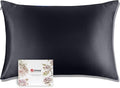 J JIMOO 100% Mulberry Silk Pillowcase for Hair and Skin, Both Sides 19 Momme Pure Natural Silk Pillowcases Soft Breathable King 20''×36'', Dark Grey 1 Pack