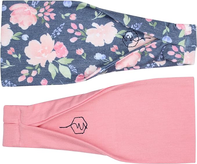 Maven Thread 4" Wide Workout Headbands for Women (2 Pack) – Non-Slip Sweatbands for Gym, Running & Yoga