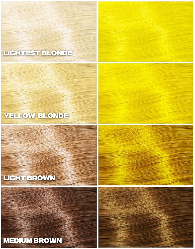 Good Dye Young Semi-Permanent Hair Color, Vegan and Cruelty-Free Yellow Blonde Hair Dye, Last up to 24 Washes, Non-Damaging Conditioning Hair Color (5FL OZ, Steal my Sunshine)