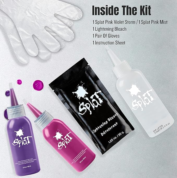 Splat Ombre Rain | Original Complete Kit | Blue & Purple Hair Color | Vegan & Cruelty Free