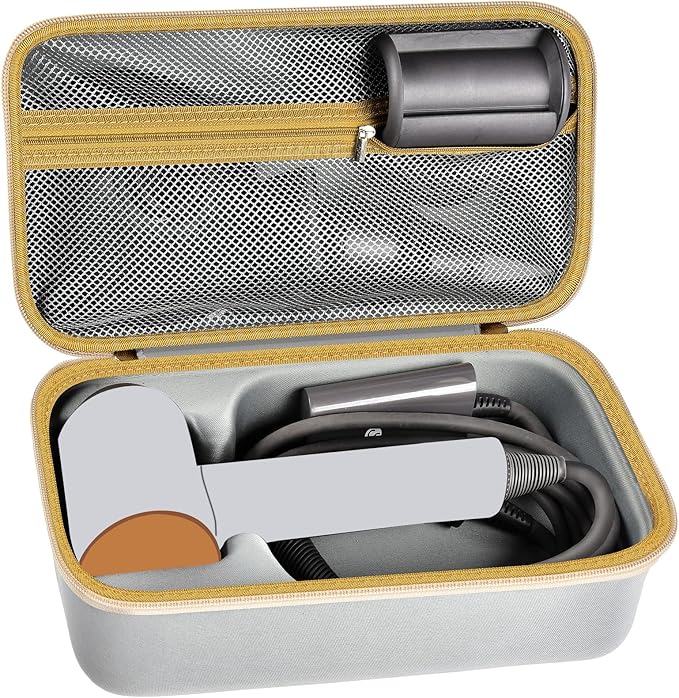 ANKHOH Case Holder Compatible with Dyson Supersonic Hair Dryer, Blow Dryer Storage Bag Fits for Dyson Supersonic Limited Gift Set Edition and Accessories(Box Only-Grey