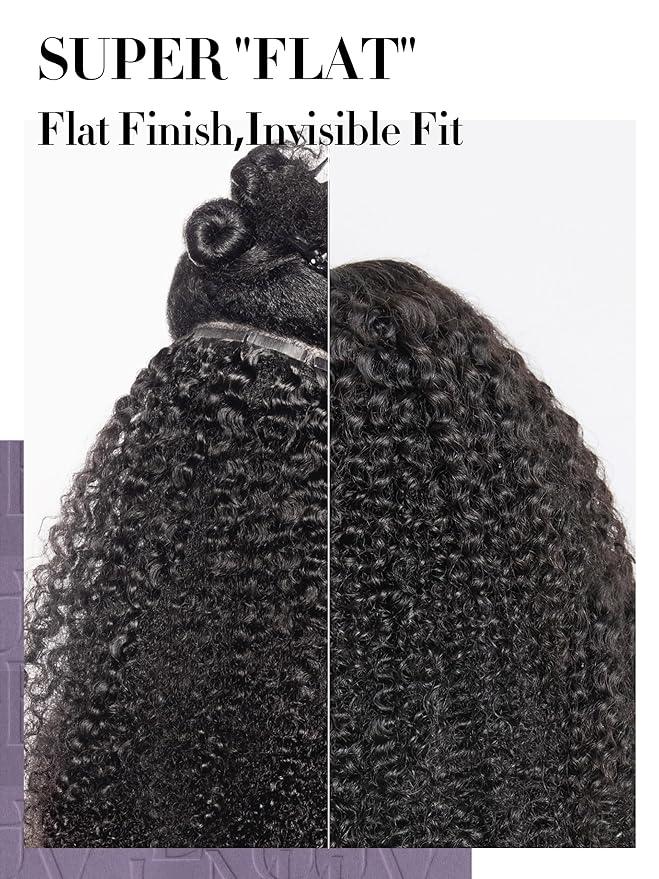 LUVME Curly Clip in Hair Extensions Real Human Hair Kinky Curly Clip ins Full Head with 2 Pack for Women Remy Human Hair Natural Black 270g 14pcs 20Inch