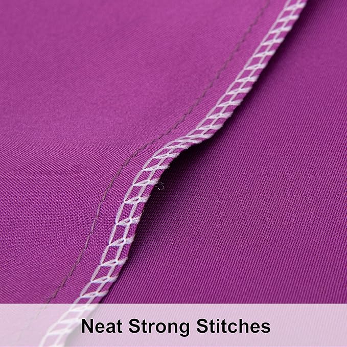 NTBAY 2 Pack Satin King Pillowcases for Hair and Skin, Luxurious and Silky Pillow Cases with Envelope Closure, 20x40 Inches, Purple