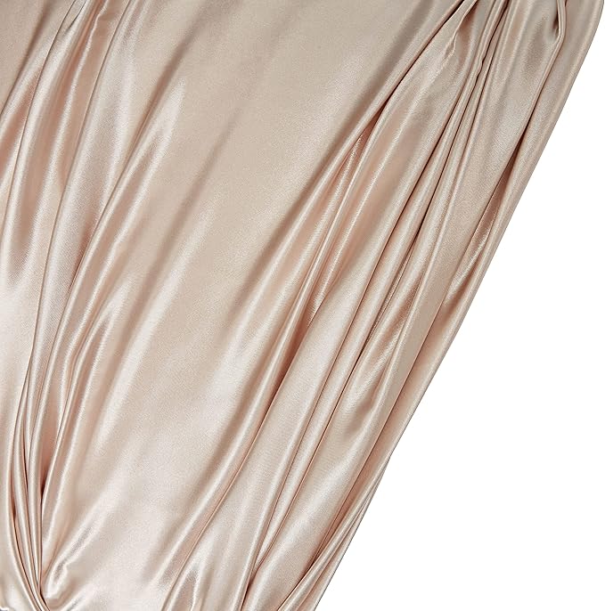 Taupe King Size Satin Pillowcase Set of 2 for Hair and Skin,Taupe Silk Pillowcase Breathable Pillowcase with Envelope Closure