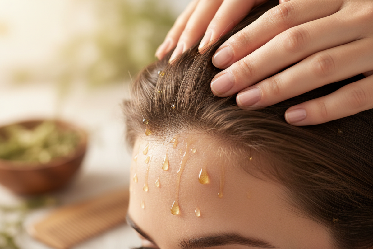 Supports a healthy scalp by nourishing roots and improving circulation. Helps promote stronger-looking hair while soothing dryness and irritation. (make it real photo0